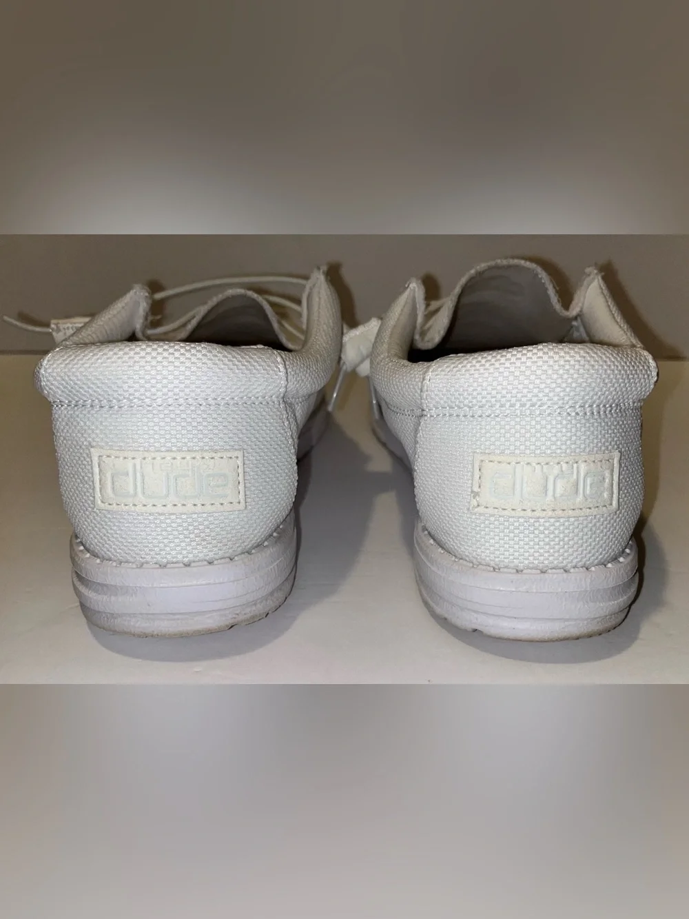 Hey Dude Men’s White Wally Artic White Slip-on-shoe Size 9 - Picture 4 of 14